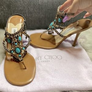 authentic Jimmy Choo sandal heel